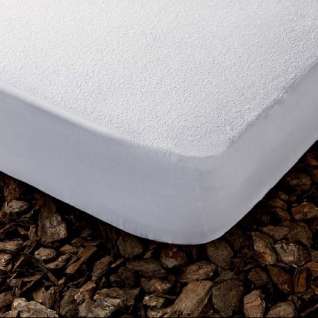 protector de colchón de rizo impermeable y transpirable